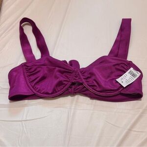 PacSun Purple Ruched Bra Intimates & Sleepwear